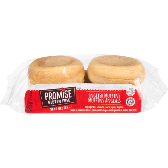 Promise Gluten Free English Muffins 240 g, $4.58/100g