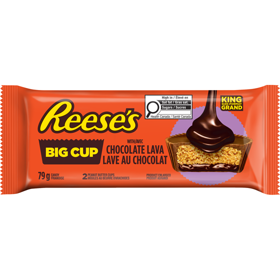 Reese's Big Cup With Chocolate Lava 79 g, $3.16/100g