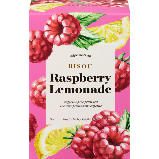 BISOU Caffeine-Free Fruit Tea Raspberry Lemonade 30 g, $43.30/100g