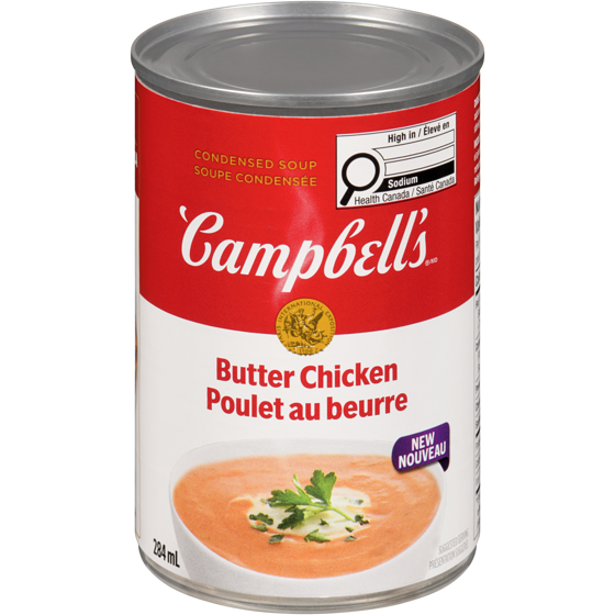Campbell's Condensed Soup Butter Chicken 284 ml, $0.88/100ml