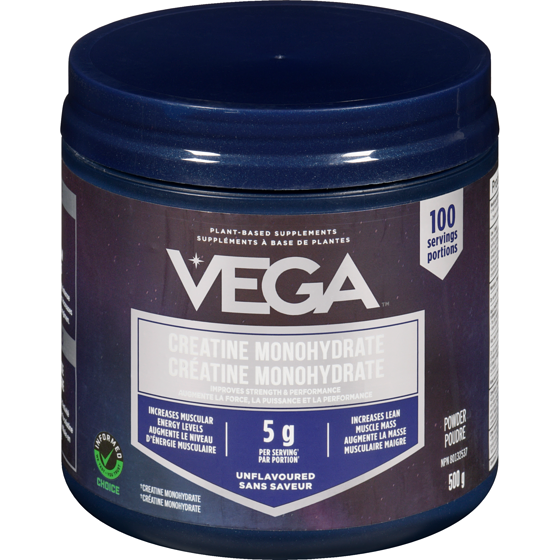 Vega Creatine Monohydrate Powder Unflavoured 500 g, $8.40/100g