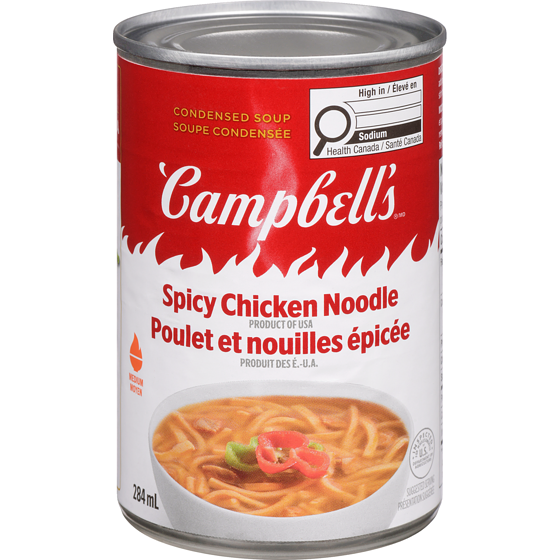 Campbell's Condensed Soup Spicy Chicken Noodle Medium 284 ml, $0.88/100ml