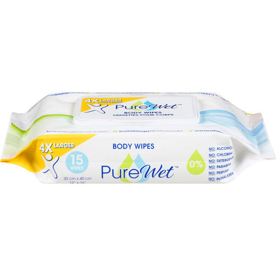 PureWet Body Wipes 15 ea, $0.67/1ea