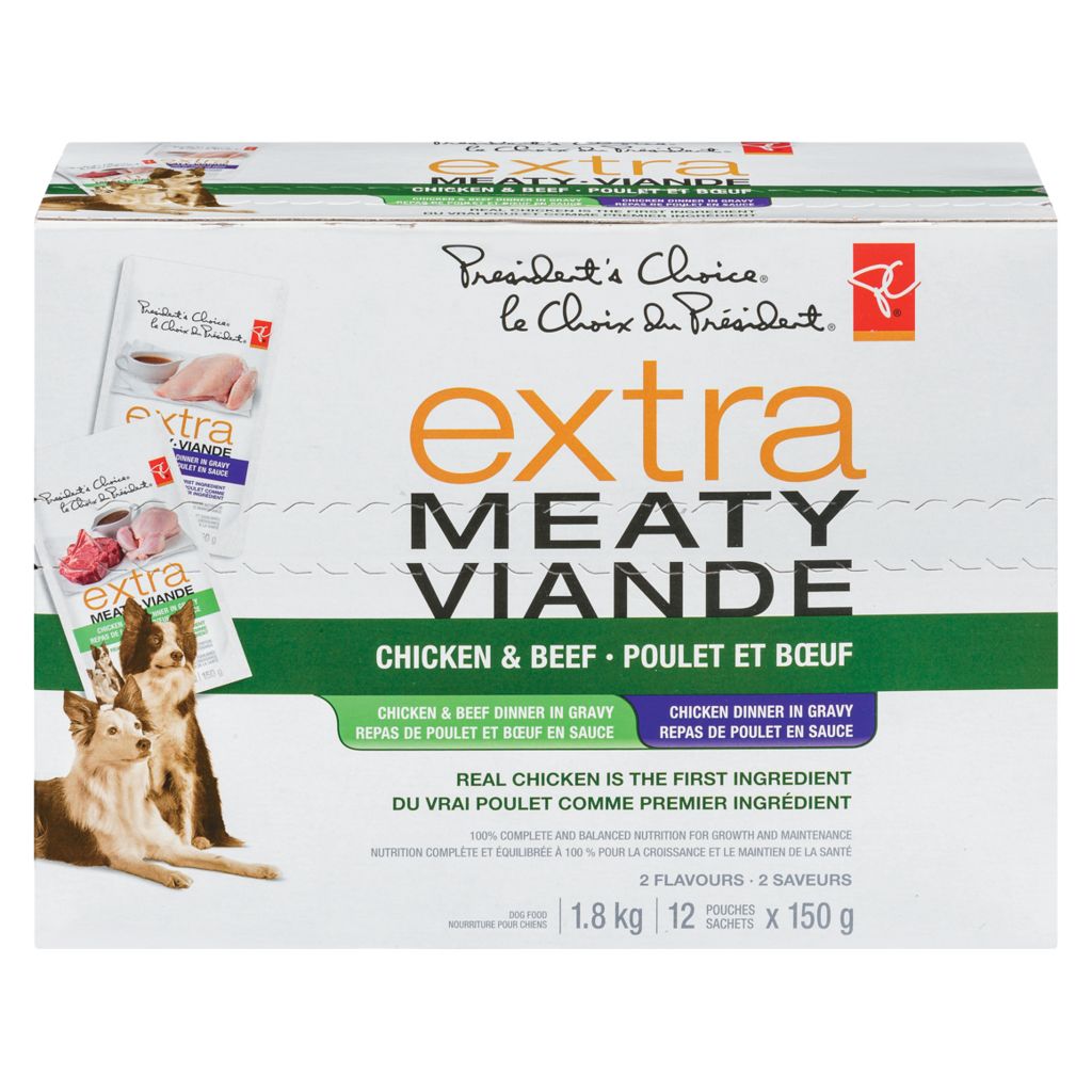 pc extra meaty wet dog food