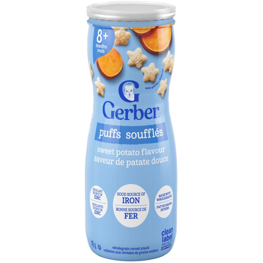 gerber puffs nutrition information