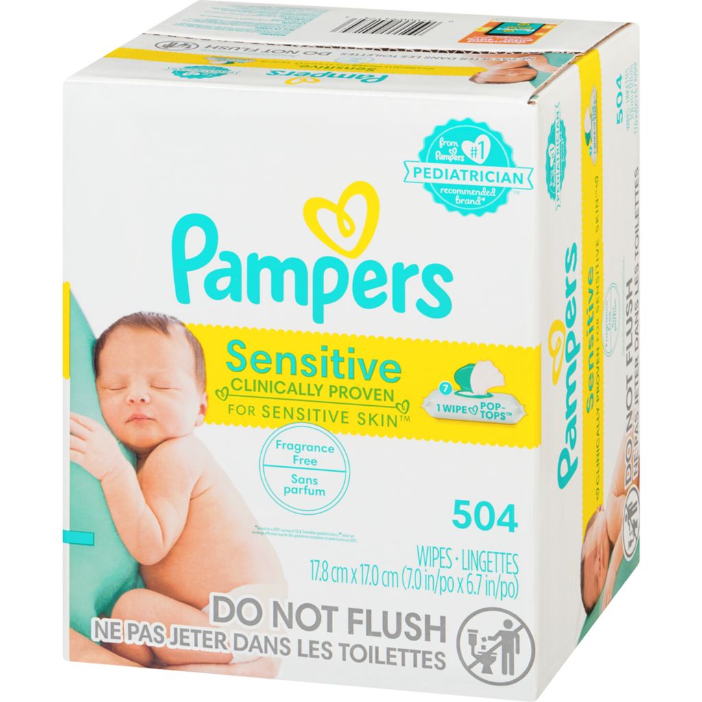pampers sensitive water based baby diaper wipes