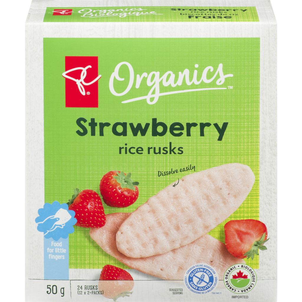strawberry rice rusks
