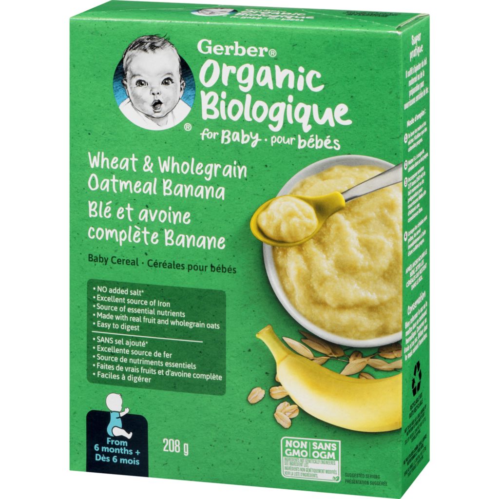 gerber oatmeal banana baby cereal