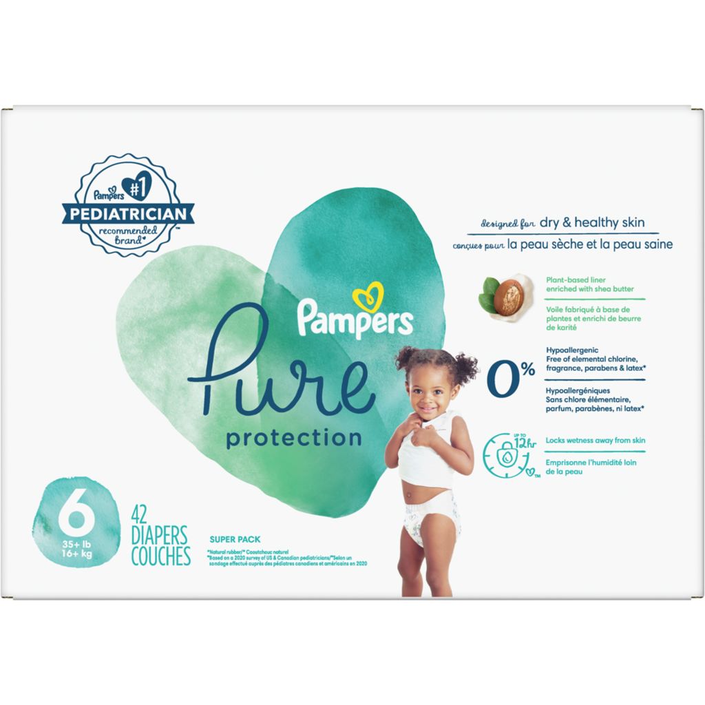 pampers pure size 6 diapers